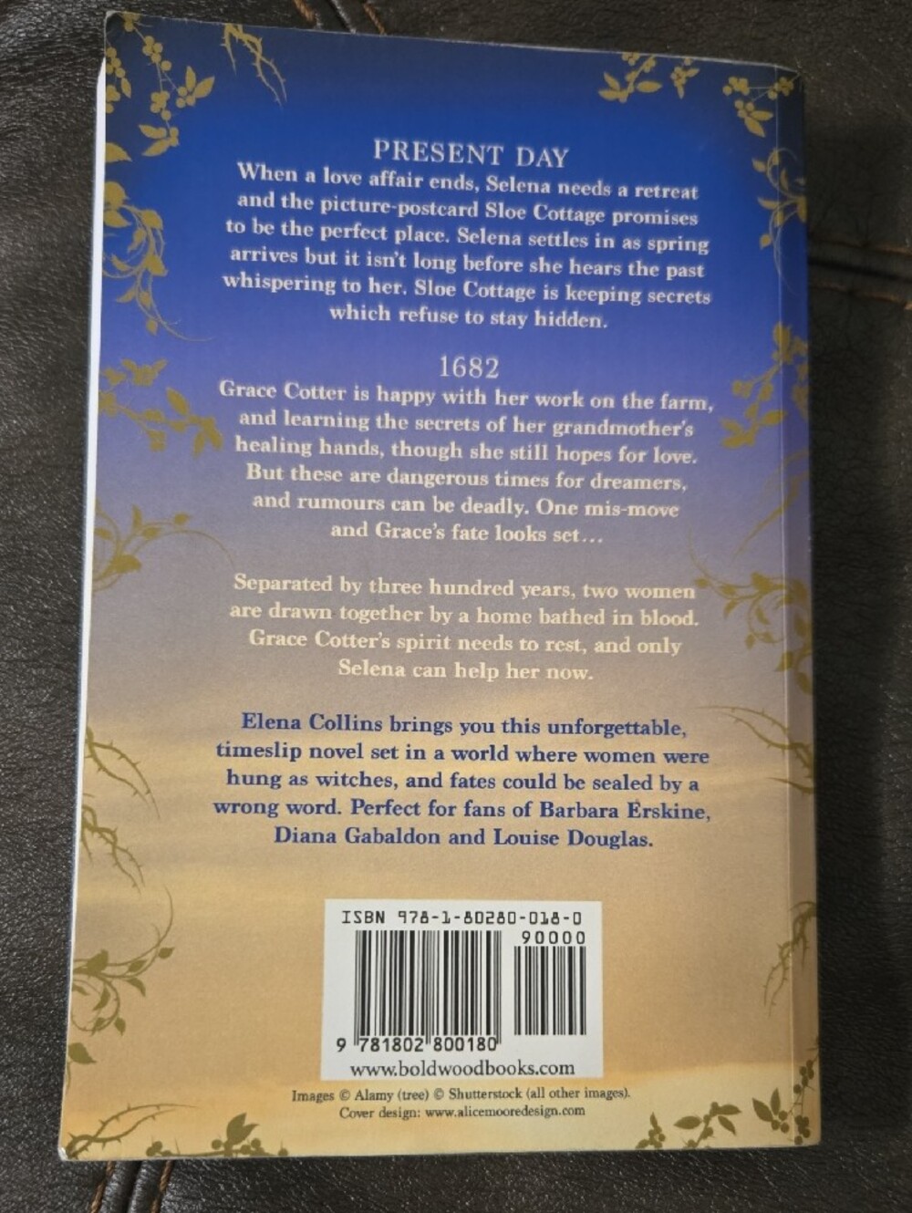 Elena Collins The Witch's Tree Paperback Book - Blue and Gold Cover - Picture 3 of 4